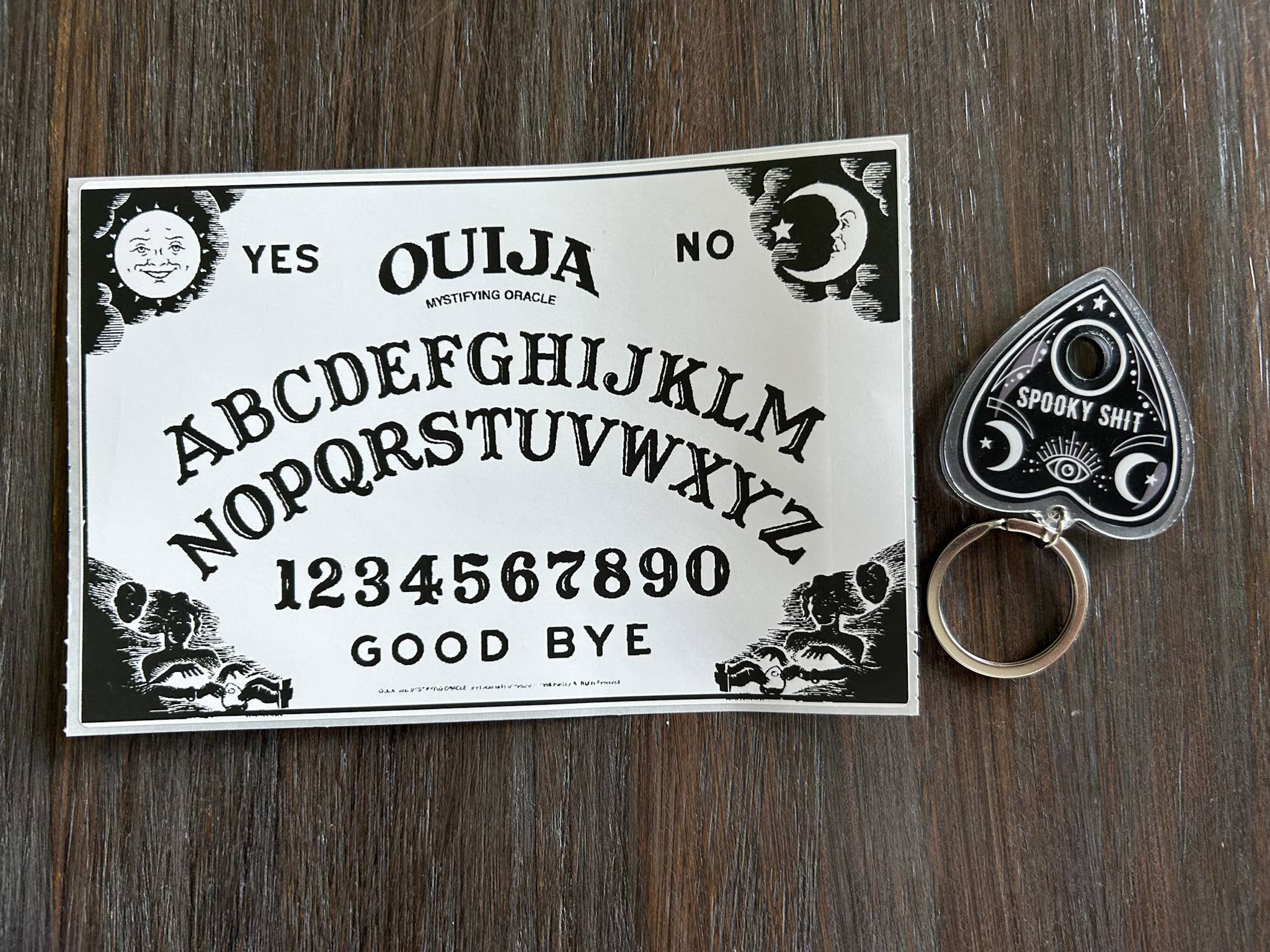 Halloween Theme Spooky Stuff Plastic Keychain 10 Pack