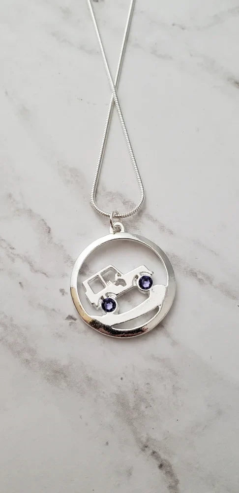 Jeep Uphill Climb Necklace