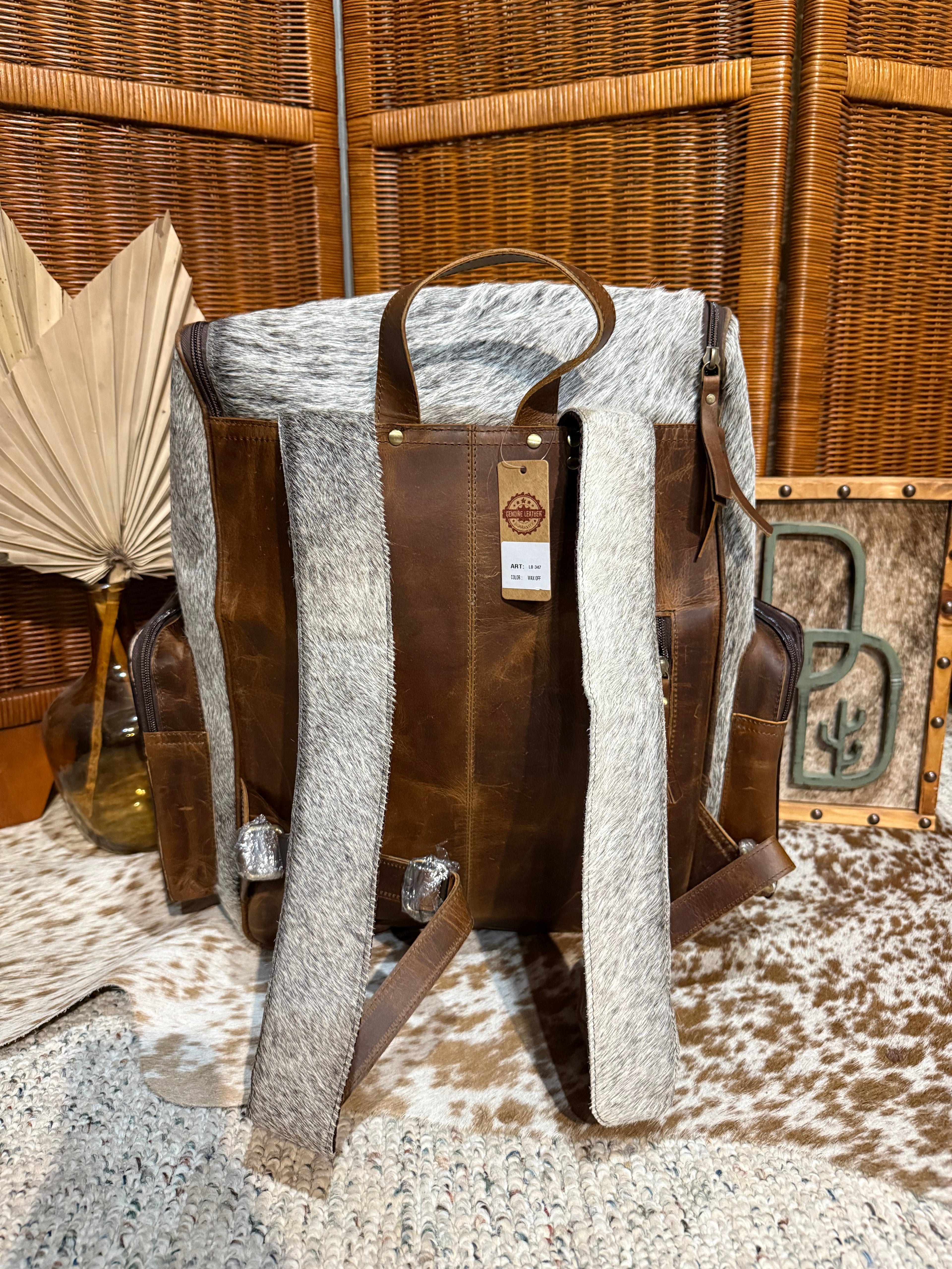 Evangeline Cowhide Backpack #72