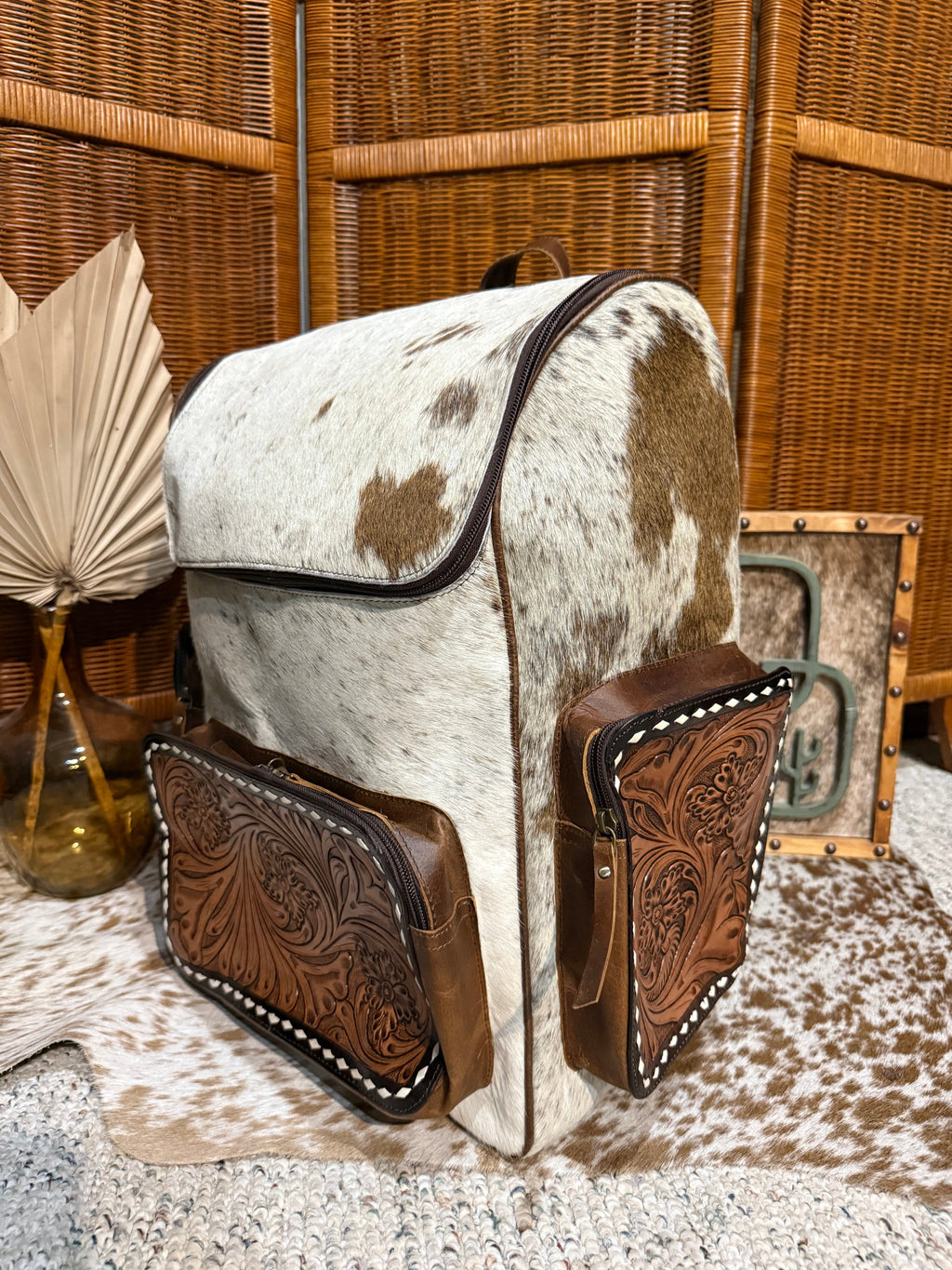 Evangeline Cowhide Backpack #80