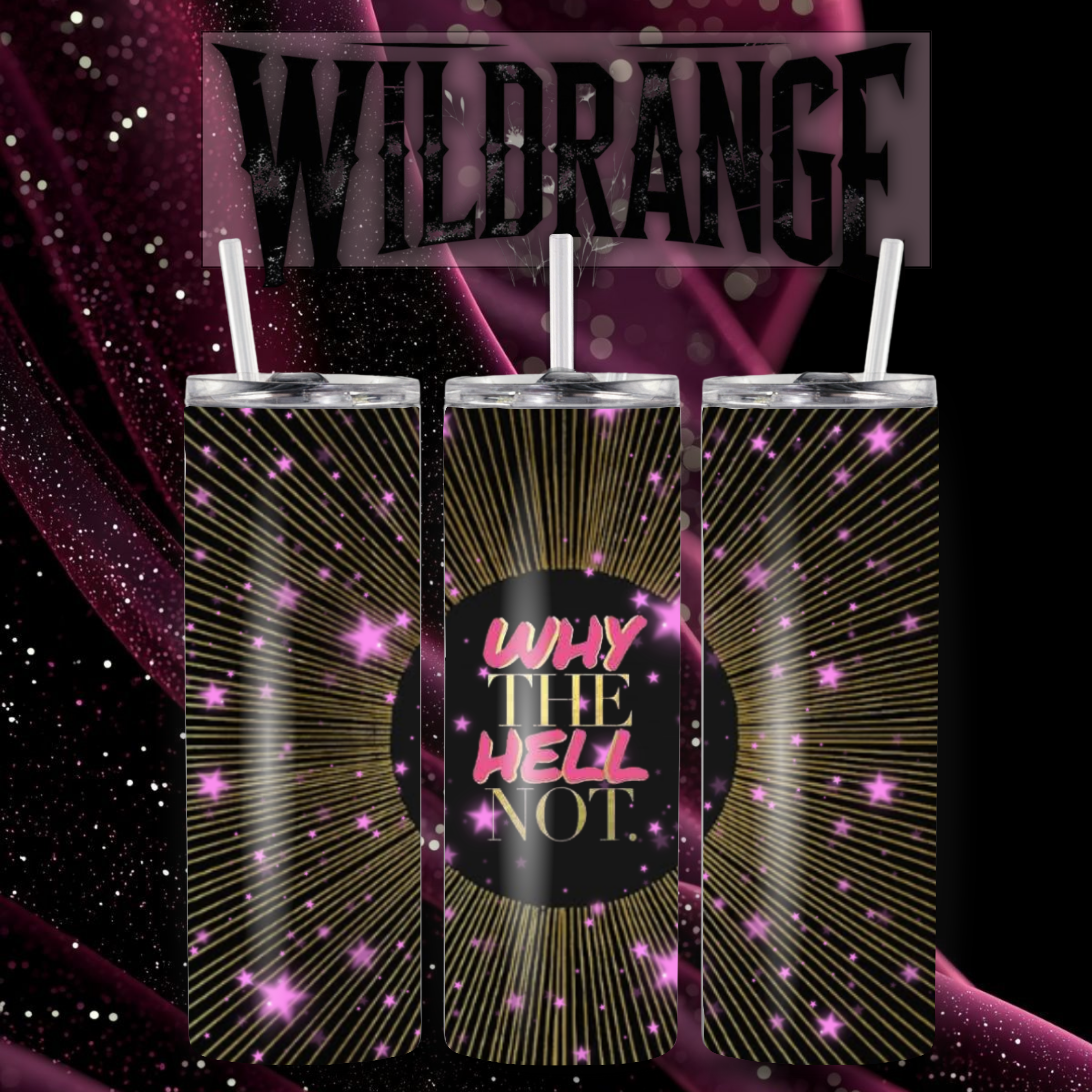 Why the Hell Not – Handmade Motivational Tumbler | Wildrange