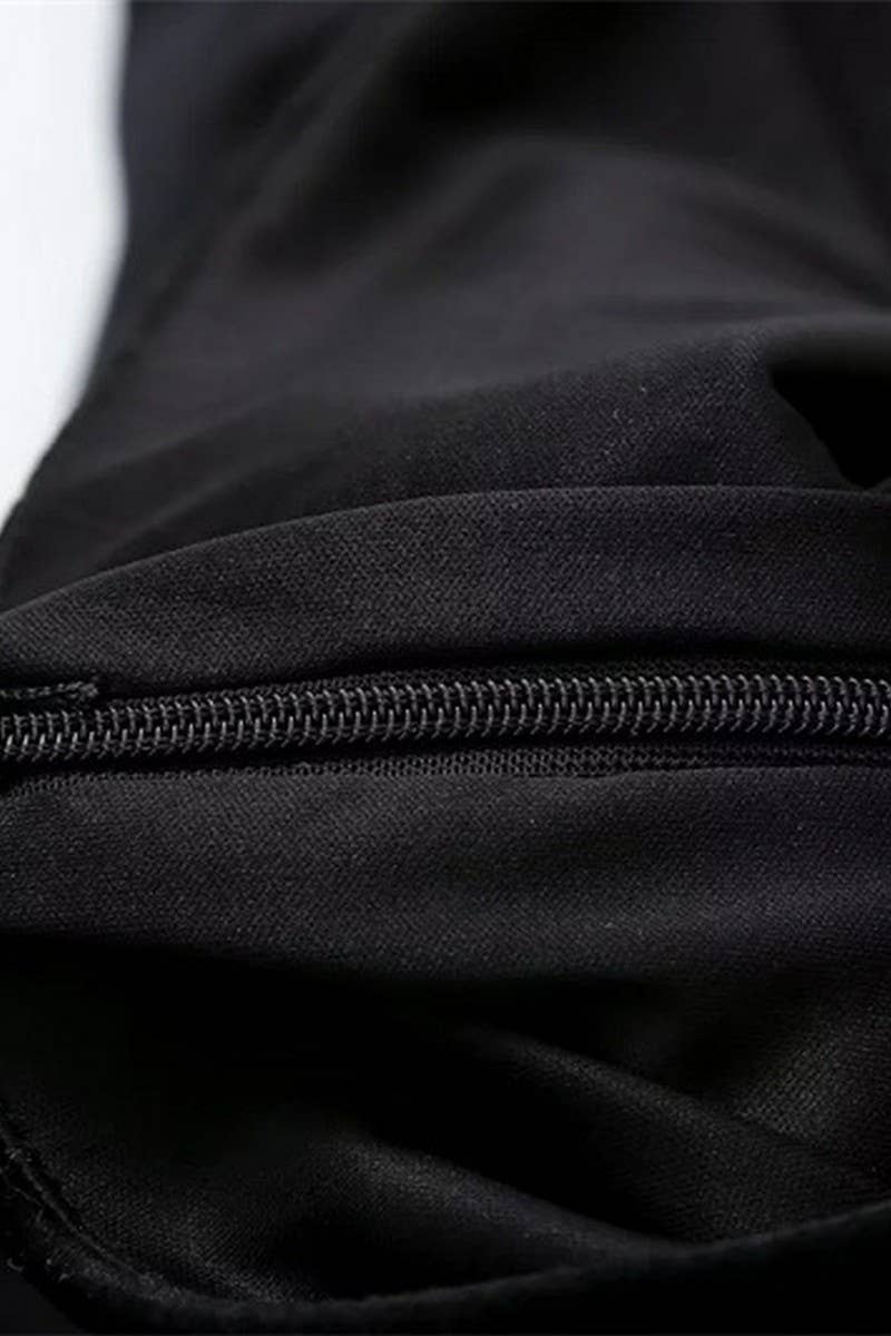 Strapless black Velvet Dress