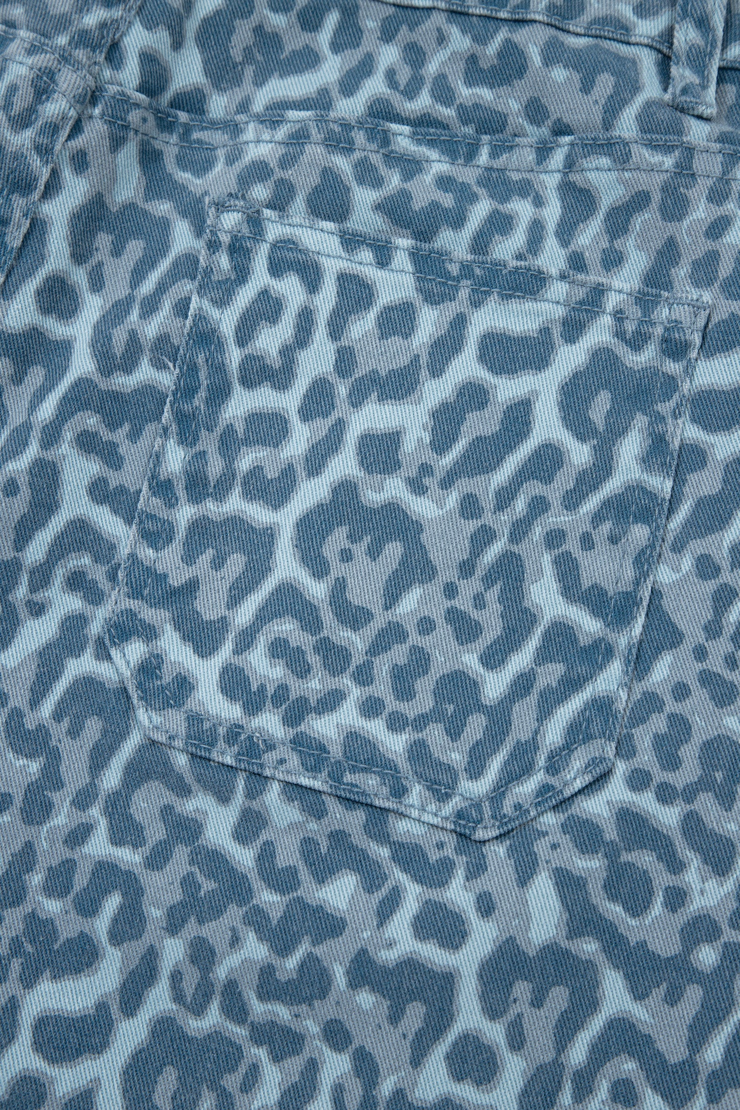 Brown Leopard Frayed Edge Wide Leg High Waist Jeans