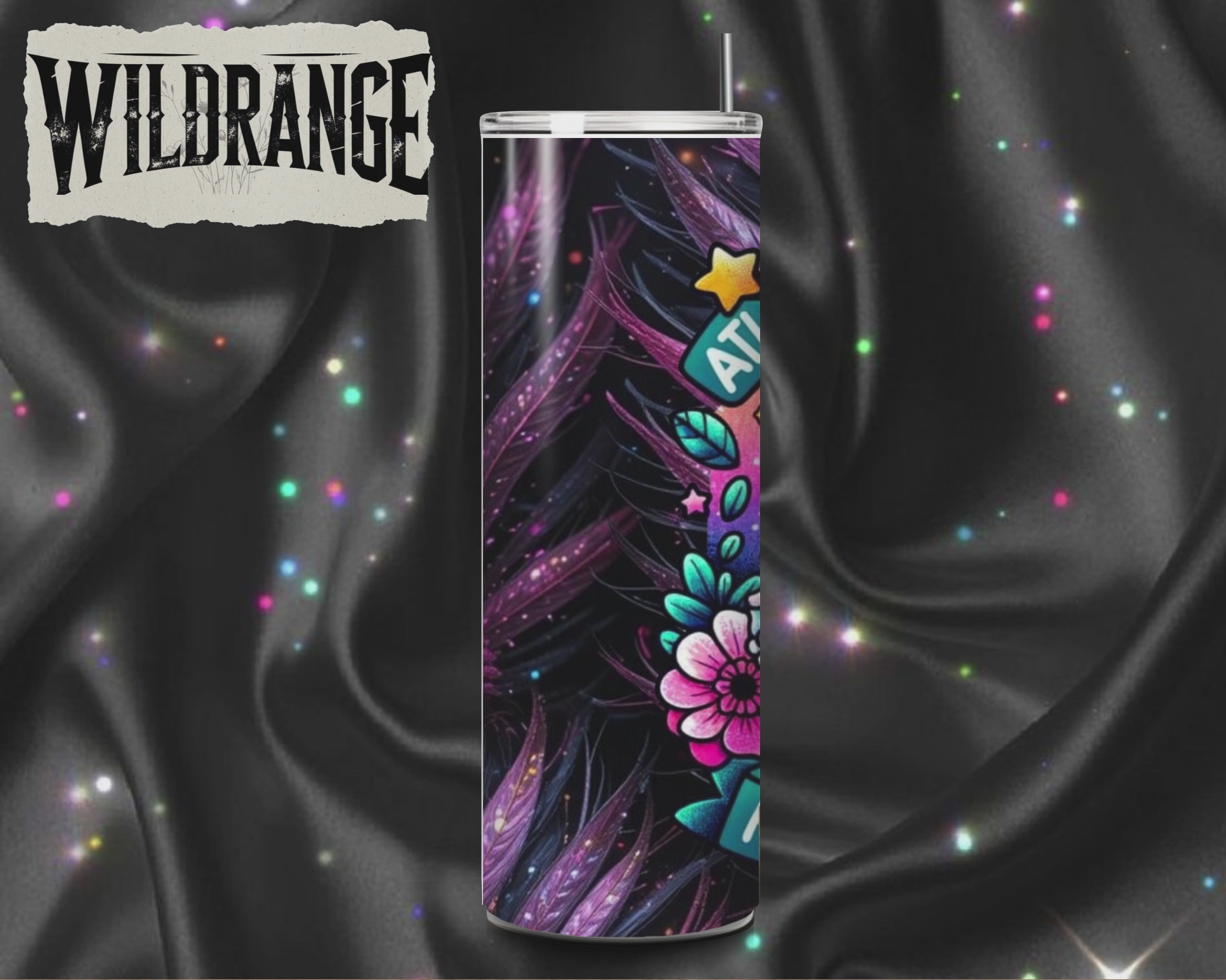 Wildrange “At Least My Trauma Made Me Funny” Skeleton One-of-One Tumbler, Handmade at the Range